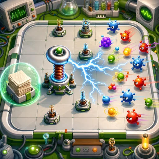 Particle Defence physics tower defence game