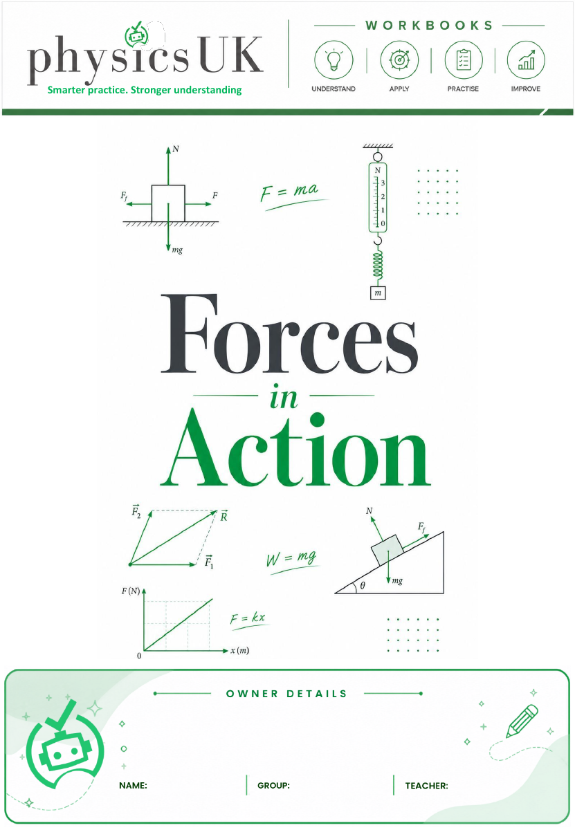 Cover of the OCR A AS Physics Dynamics Workbook